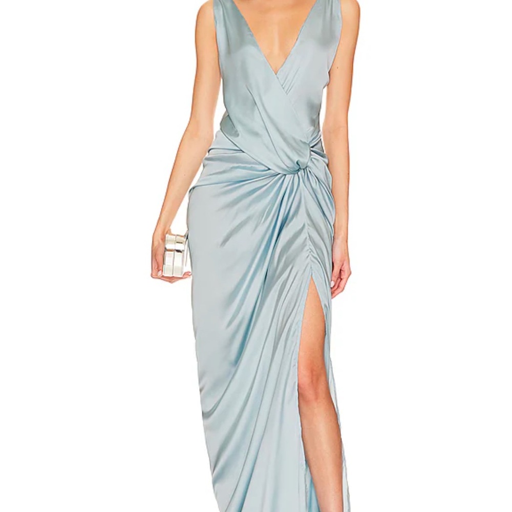 Elegant Light Blue Women's Dress